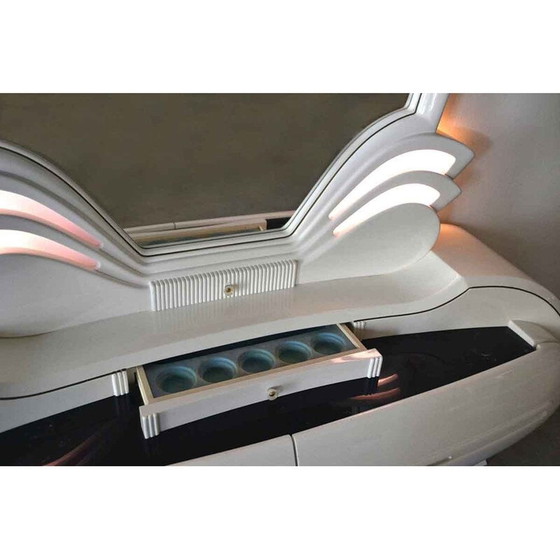 Image 1 of Toletta luminosa vintage con specchio di Fonte del Mobile 1970