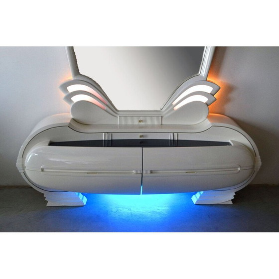 Image 1 of Toletta luminosa vintage con specchio di Fonte del Mobile 1970