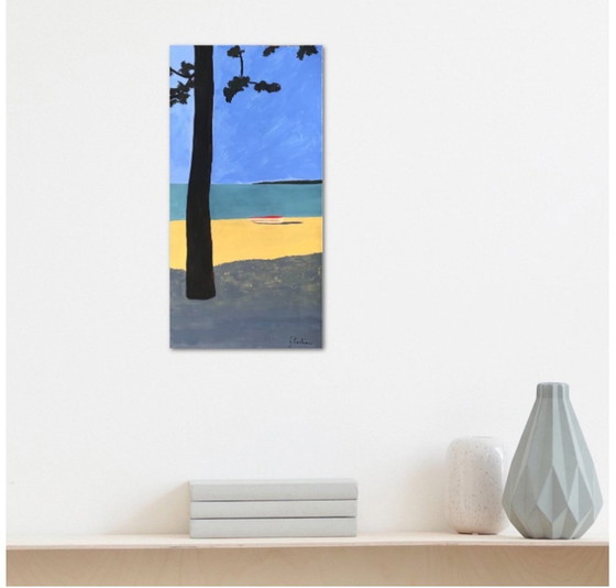 Image 1 of Cap Coz. Gouache by Frédéric Cadiou