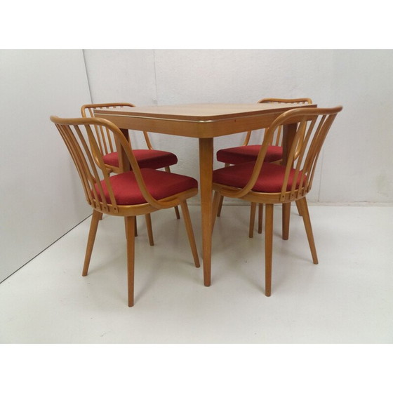 Image 1 of Vintage dining set by Antonín Šuman for Fa Jiton and Ton, Czechoslovakia 1960