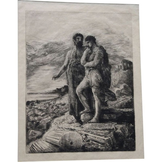 Image 1 of Incisione su carta d'epoca, Giappone