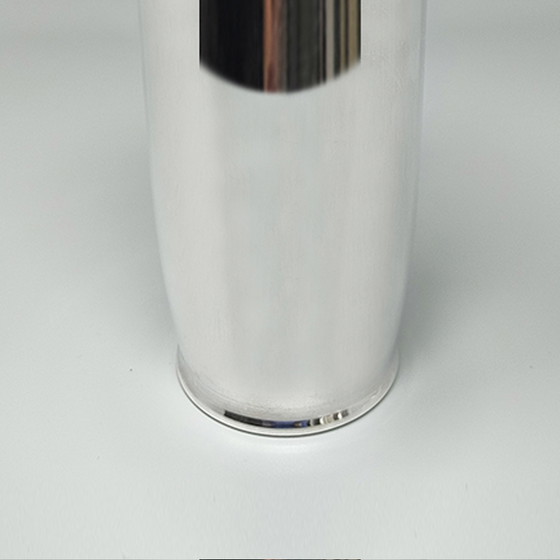 Image 1 of 1960s Gorgeous Cocktail Shaker Silver Plated by Zanetta. Made in Italy