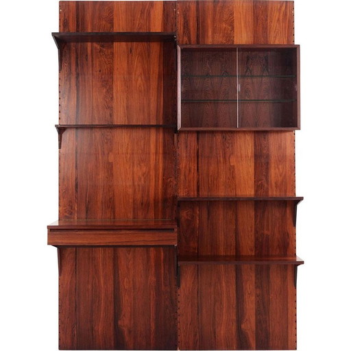 Rosewood system bookcase, Danish design, 1960s, designer: Poul Cadovius