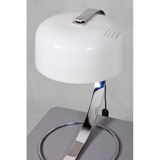 Image 1 of Vintage Tropic desk lamp in chrome steel and white acrylic for Raak, Netherlands 1970