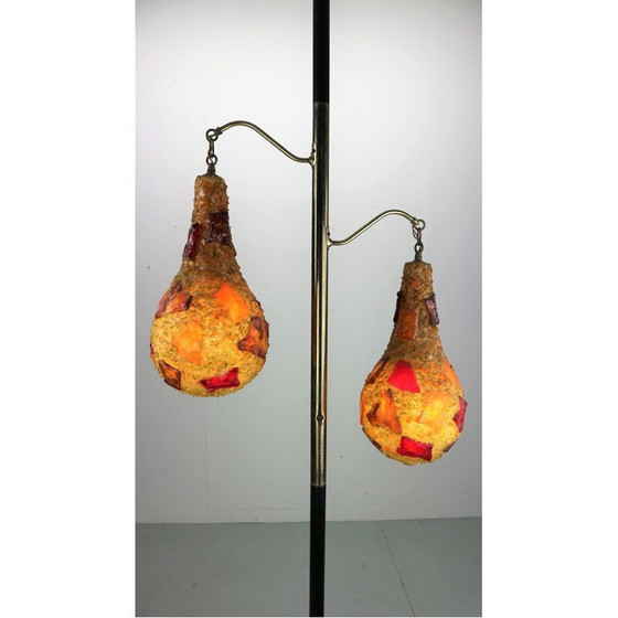 Image 1 of Lampada da terra vintage multicolore