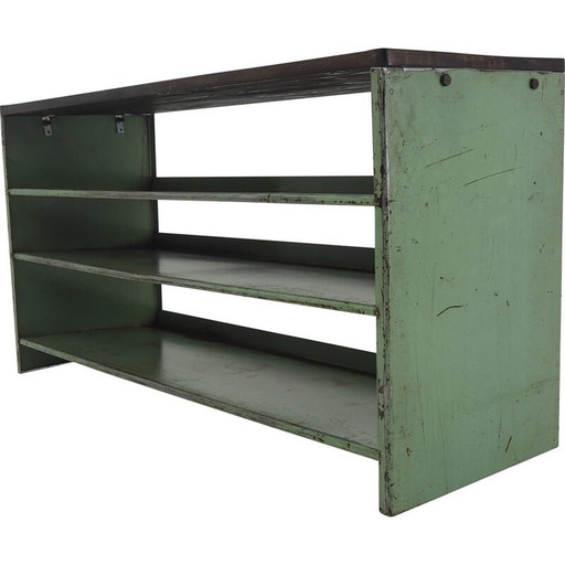 Vintage industrial low shelves, 1960s