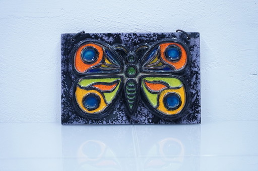 Wall sculpture with butterfly motif, 1960s