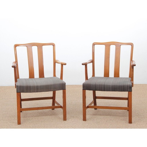 Set of 2 vintage chairs Scandinavian FH43