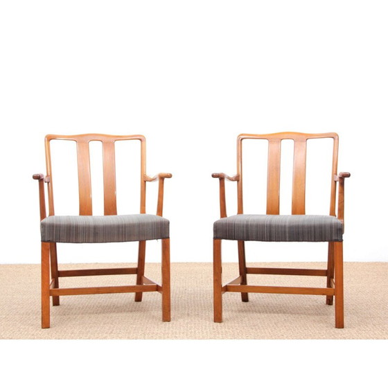 Image 1 of Set of 2 vintage chairs Scandinavian FH43