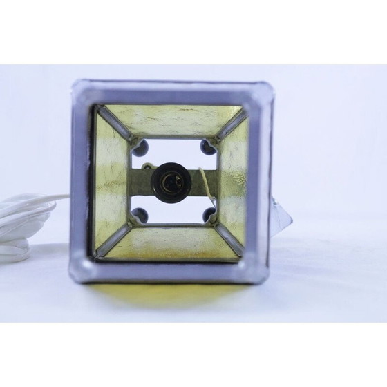 Image 1 of Vintage stained glass table lamp by Erik Berström, 1960