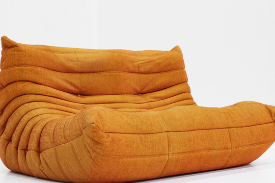 Image 1 of Ligne Roset Togo 2 Seater Sofa Orange Michel Ducaroy