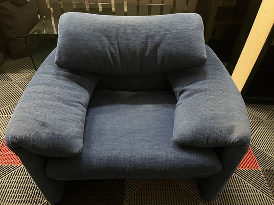 Image 1 of Cassina Maralunga Two seater sofa + armchair refurbishment