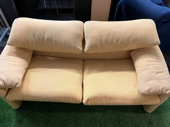 Image 1 of Cassina Maralunga Two seater sofa + armchair refurbishment