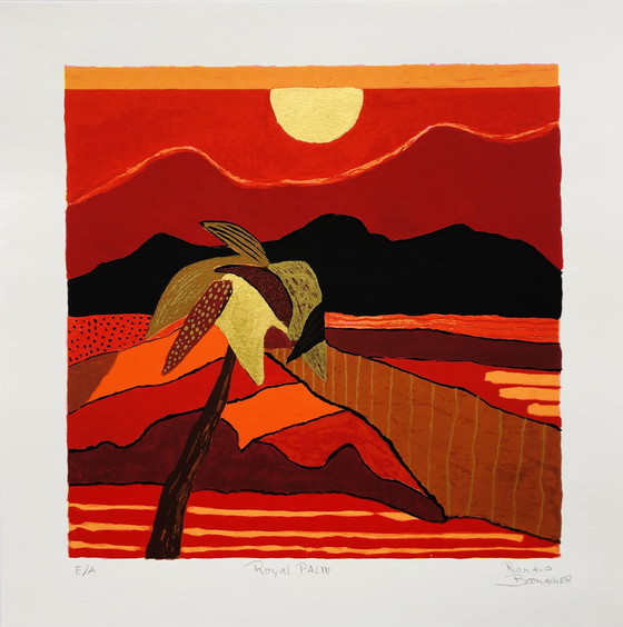 Image 1 of Ronald Boonacker - Silkscreen - Royal Palm