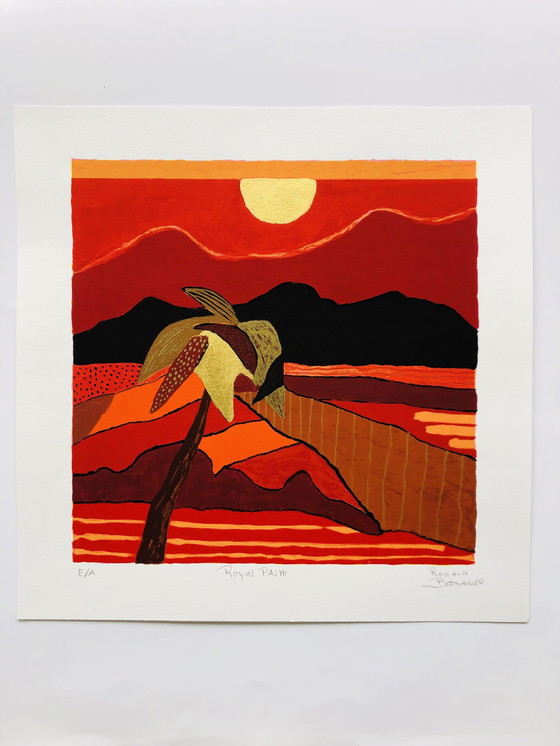 Image 1 of Ronald Boonacker - Silkscreen - Royal Palm