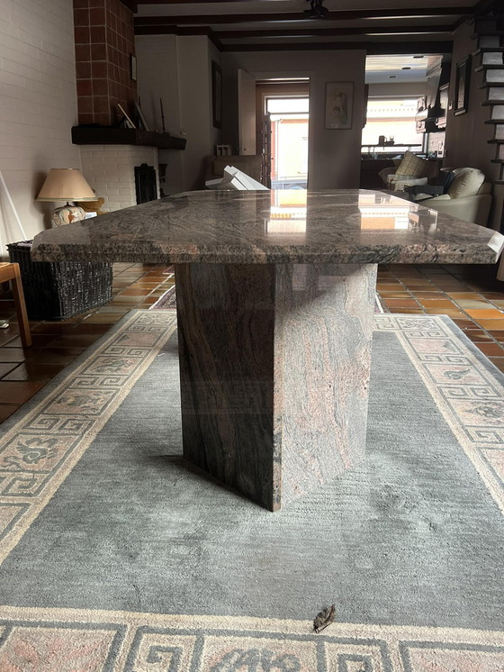 Image 1 of Granite dinner table