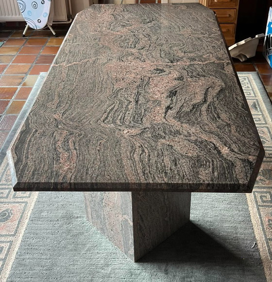 Image 1 of Granite dinner table