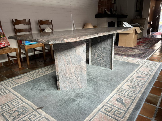 Image 1 of Granite dinner table