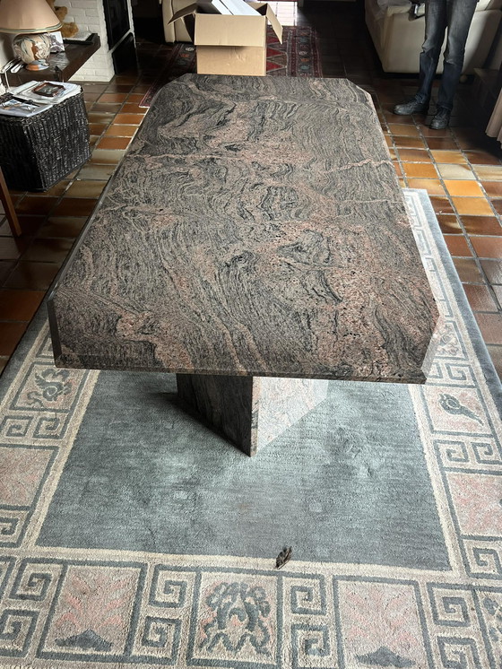 Image 1 of Granite dinner table