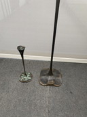 2 candelabros de bronce de Lothar Klute