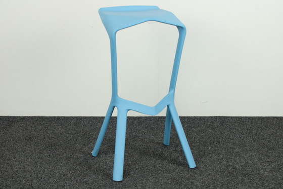 Image 1 of Tabouret de bar étagère Miura Blue