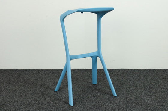 Image 1 of Tabouret de bar étagère Miura Blue