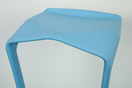 Image 1 of Tabouret de bar étagère Miura Blue