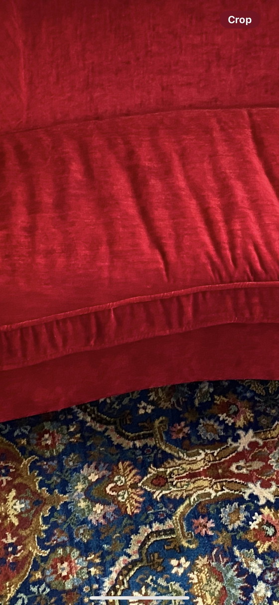 Image 1 of Design sofa red velvet