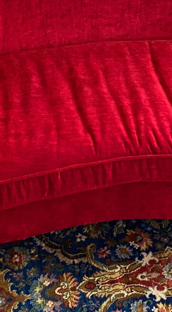 Image 1 of Design sofa red velvet