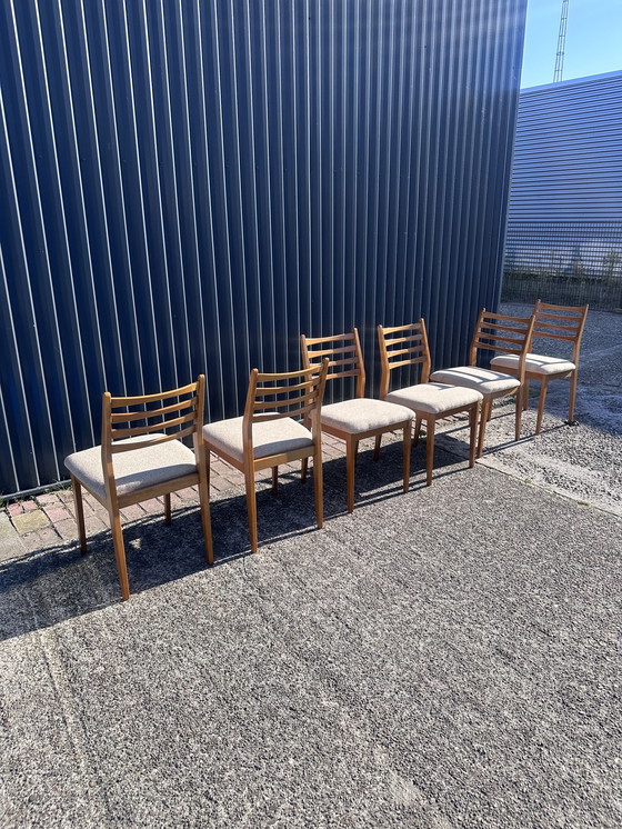 Image 1 of 6x Chaise de salle à manger vintage