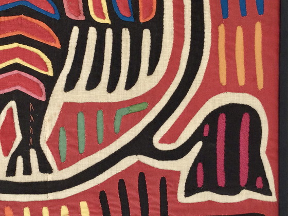 Image 1 of Decoración mural textil Mola Kuna
