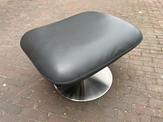 Image 1 of Leolux Cece Footstool Grey leather