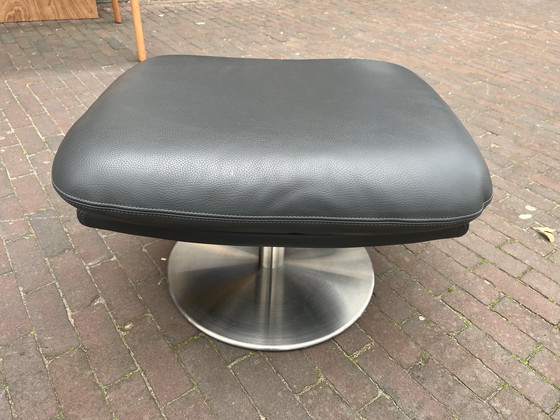 Image 1 of Leolux Cece Footstool Grey leather