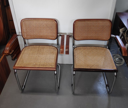 2x Marcel Breuer Cesca chair