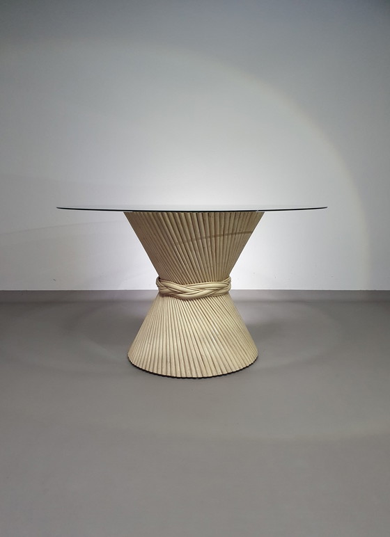 Image 1 of McGuire Sheaf Of Wheat Bamboe dining table