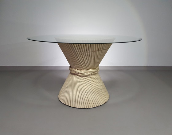 Image 1 of McGuire Sheaf Of Wheat Bamboe dining table