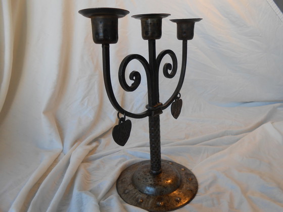 Image 1 of Wrought iron candlestick Hugo Berger (Goberg)