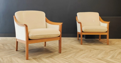 2x Mid Century armchairs