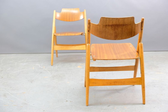 Image 1 of Vintage SE18 Folding chairs by Egon Eiermann for Wilde + Spieth, set of 6