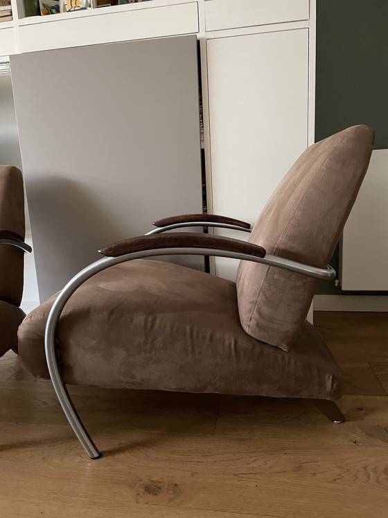 Image 1 of Gelderland 5470 armchair - taupe - set of 2 or for sale separately