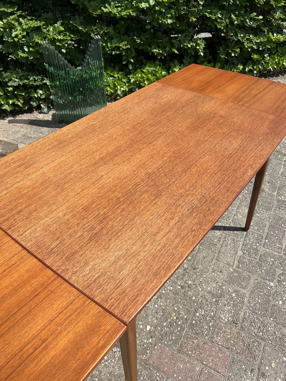 Image 1 of Mid Century dining room table, extendable