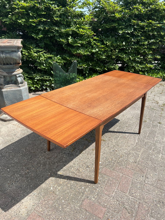 Image 1 of Mid Century dining room table, extendable