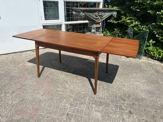 Image 1 of Mid Century dining room table, extendable