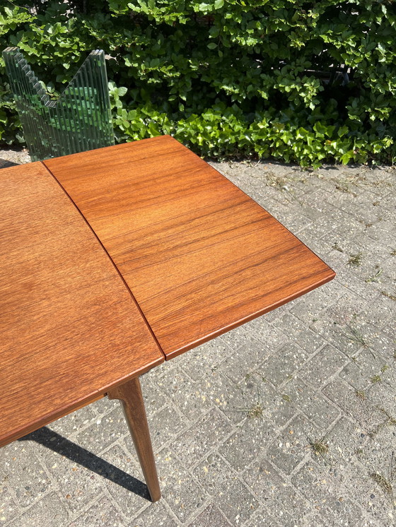 Image 1 of Mid Century dining room table, extendable