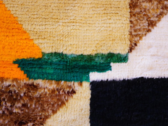 Image 1 of Moroccan berber rug - 257 cm x 155 cm -colored wool