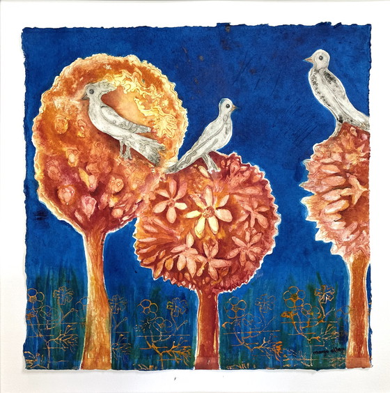 Image 1 of Margo Ellen 'Birds' painting