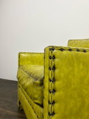 Vintage armchair neon yellow