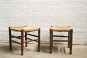 2x tabourets en corde de papier