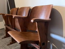 Chaises de cinéma en bois