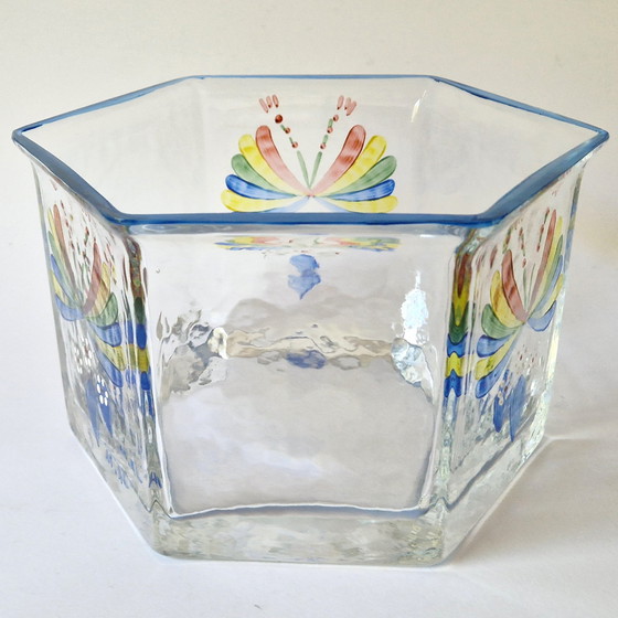 Image 1 of Sea Kosta Hand-painted Bowl by Renate Stock